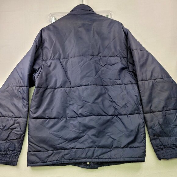 Vintage Union McGregor Mens Sportswear Quilted Jacket Navy Blue Medium *callout - Picture 8 of 11